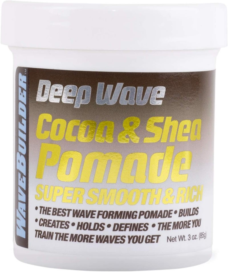 Wave Builder Deep Wave Cocoa & Shea Pomade - Super Smooth & Rich, 3 Ounce